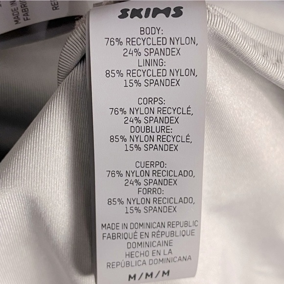 SKIMS Swim Bandeau Bikini Set Chrome - Picture 10 of 11